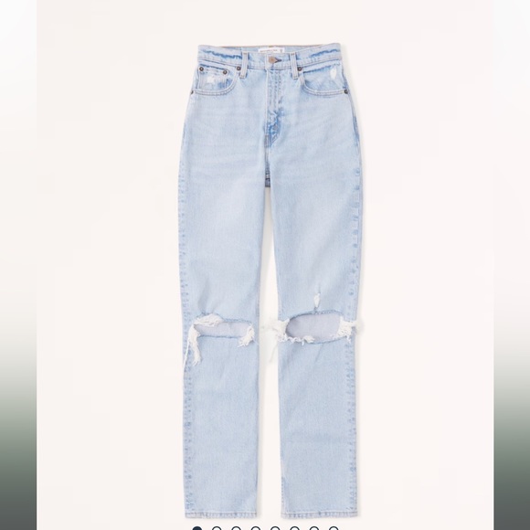 TALL Abercrombie ultra high rise 90s straight jean - Picture 9 of 9